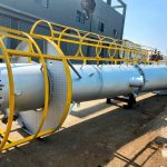 Industrial Chimney Stack Shell with Access Cage