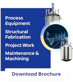 Raviraj Engineering product brochure displaying industrial process equipment details
